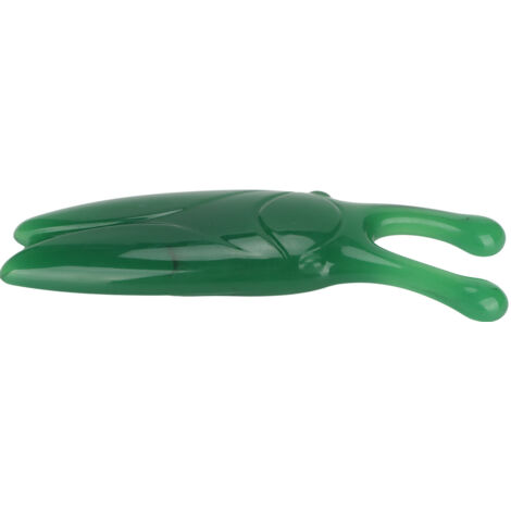 Racleur de Gua Sha en Jade Vert pour le Soin du Visage et la Réduction des Puffiness Nasales