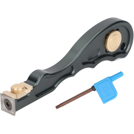 Racloir à Colle Multifonction en Alliage d'Aluminium pour Menuiserie, Outil Mini de Nettoyage avec Poignée Ergonomique pour Espaces Restreints