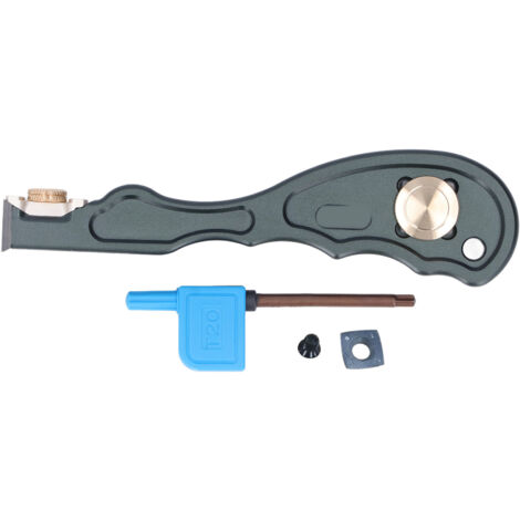 Racloir à Insert Carbure pour Bois, Outil de Démontage de Colle avec Manche en Alliage d'Aluminium pour Travail du Bois et Ébavurage