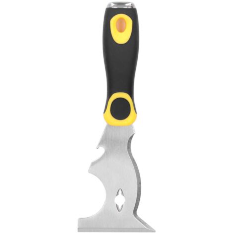 Racloir à Peinture Professionnel en Acier Inoxydable, Lame Large 7.5cm avec Poignée Ergonomique Antidérapante