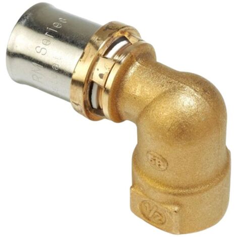 Racor de codo 90 grados roscado Giacomini F 3/4 26x3 mm RM129Y049