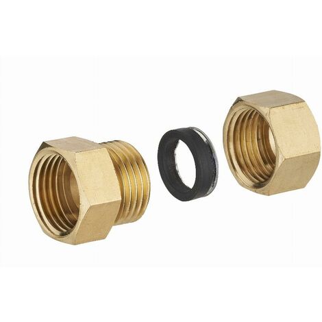 Racor de latón con junta hembra mixta F1/2' (15x21) para tubo de cobre NOYON & THIEBAULT - Ø 12 mm - 413G-1512L1