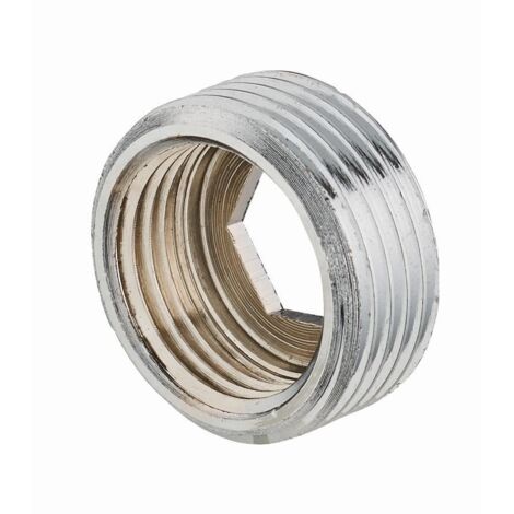 Racor de latón cromado con tope interior M1/2' (15x21) NOYON & THIEBAULT - F3/8 (12x17) - 199-1512CL1