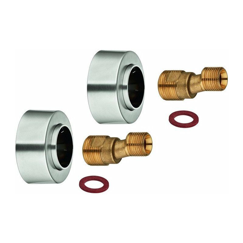 

Racor en S Grohe de 1/2 pulgada x 3/4 pulgada. Acero ajustable de 7,5 mm