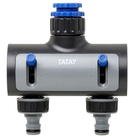 PLASTICOS TATAY Racor Grifo Hembra 2 Vias Premium Tatay
