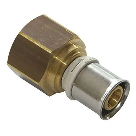 Racor hembra fijo multicapa de latón 15x21/16 mm, sin plomo
