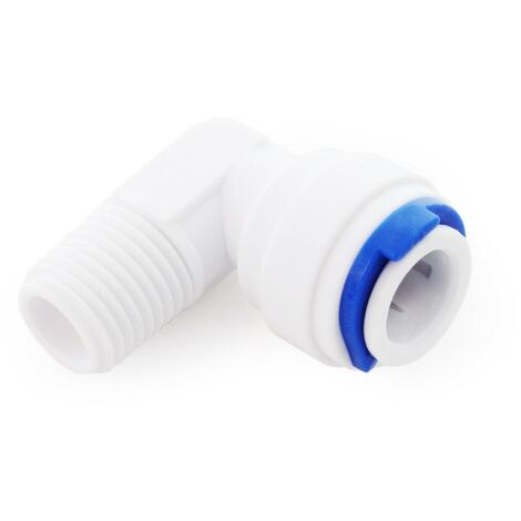 Racor Jaco 90° 10mm (1/4") tubo 12,91mm rosca macho osmosis 160002126