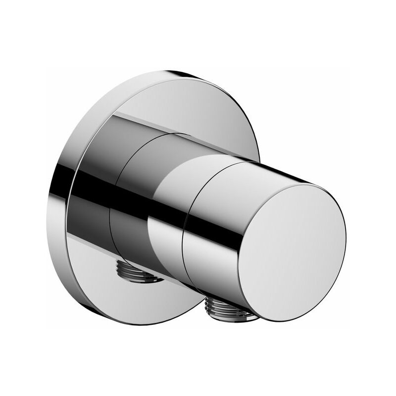 

Racor Keuco IXMO 59541, válvula de cierre con conexión para manguera empotrada, roseta redonda, mango IXMO Pure, color: Cromado - 59541010101