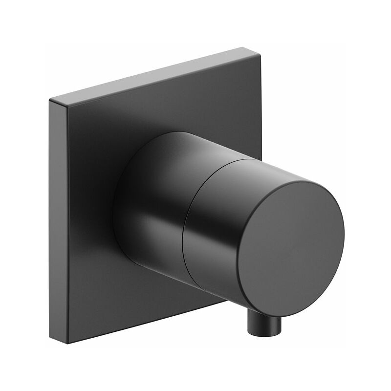 

Racor Keuco IXMO 59541, válvula de cierre para montaje empotrado DN15, roseta cuadrada, mango IXMO Comfort, color: Negro cromo cepillado - 59541131002