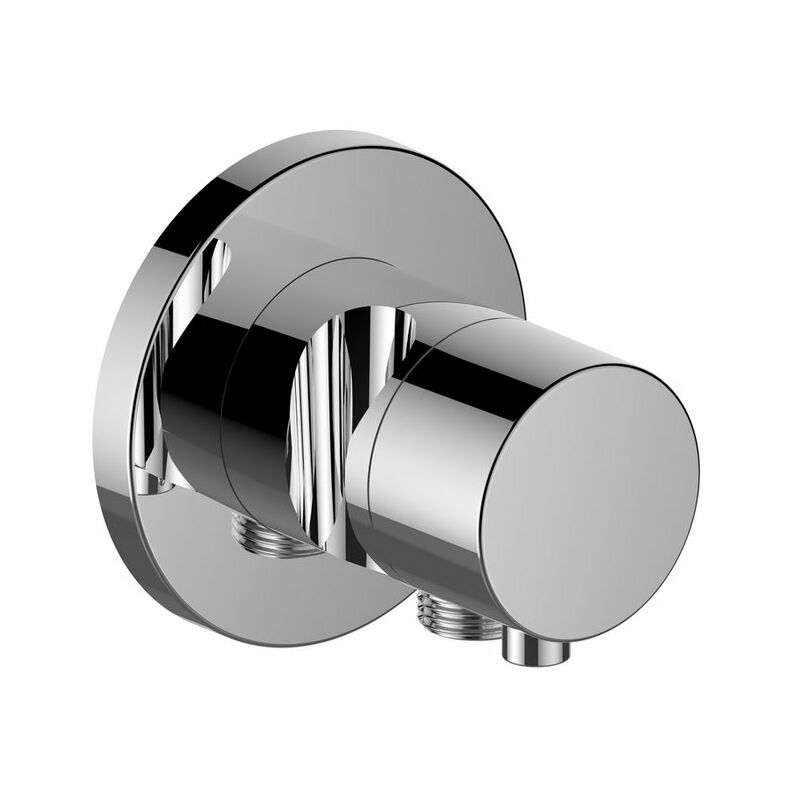 

Racor Keuco IXMO 59556, válvula conmutadora de 2 vías con conexión de manguera y soporte oculto para el cabezal de ducha, maneta Comfort, color: