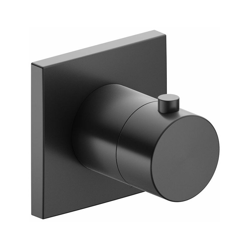 

Keuco Gmbh&co.kg - Racor Keuco IXMO 59557, válvula de cierre y de conmutación empotrable de 2 vías, roseta cuadrada, maneta Puro, color: Negro cromo