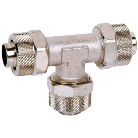 Racor metálico T cónico Intermedio en varias medidas                                                          Tubo 1 T4/2.7 - Tubo 2 T4/2.7