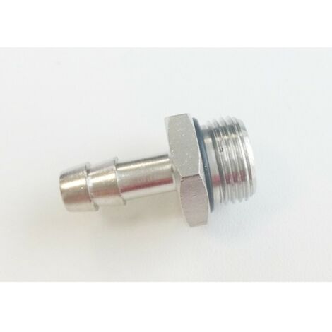 Racor portagoma 3/8" a 9 mm. niquel
