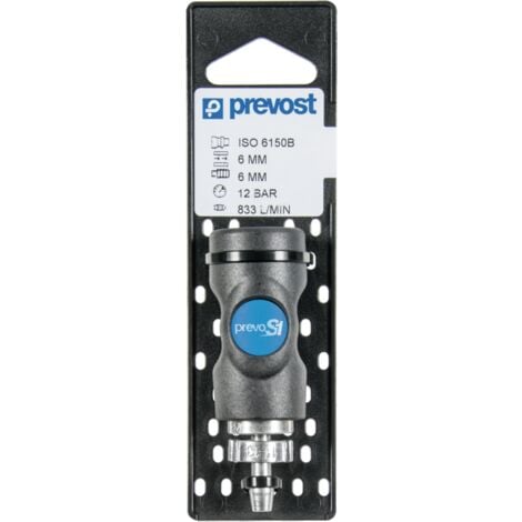 Racor PREVOST con cuello de mariposa 1517 - Ø8 mm - ISI 061808CP