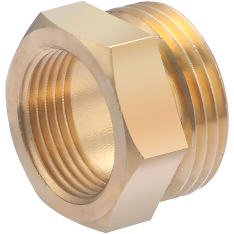 Racor roscado de latón M 26 x 34 para tubo de cobre QUICK PLOMBERIE