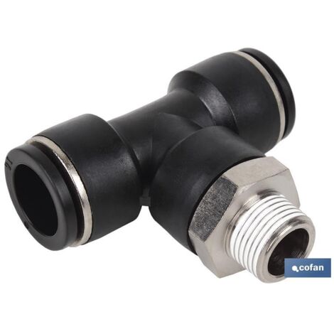 RACOR ROSCADO PLASTICO T , T-14, R-1/2