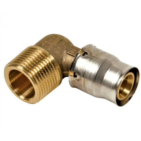 Racor tectite sin herramientas, clip multicapa de 20 mm, codo macho 15x21