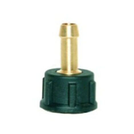 Racor tuerca 18 plástico espiga laton 8 mm