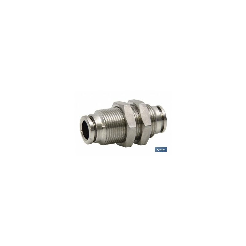 

UNIÓN RECTA PASAMUROS TUBO-TUBO LATÓN NIQ. M-6 .. - Cofan