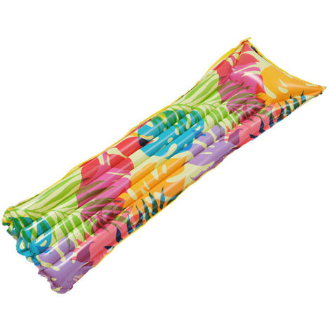 Radeau flottant imprimé en forme de queue de poisson, support pour radeau flottant gonflable, bouée de natation, chaise de loisirs, lit flottant aquatique, (18369cm)