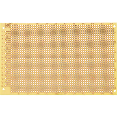 Rademacher WR-Typ 912 Experimentierplatine  Hartpapier (L x B) 160 mm x 100 mm 35 µm Rastermaß 2.54