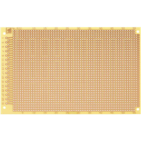 Rademacher WR-Typ 922 Experimentierplatine  Hartpapier (L x B) 160 mm x 100 mm 35 µm Rastermaß 2.54