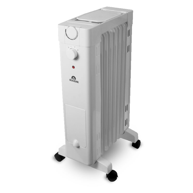 

Radiador de aceite 1500W blanco con humidificador oculto y bandeja para calentar alimentos
