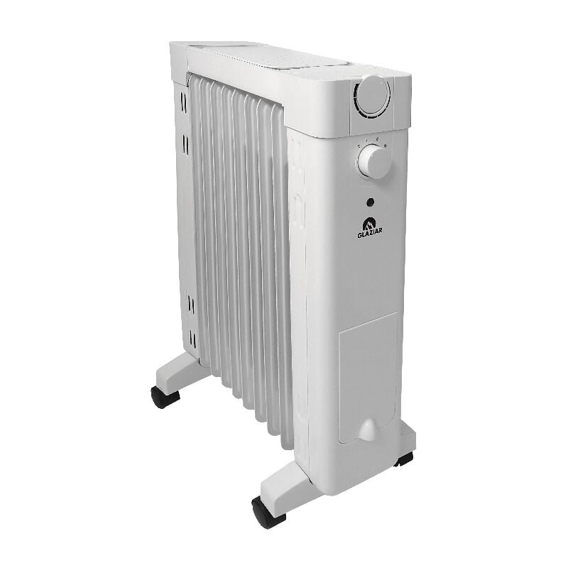 

Radiador de aceite 2000W blanco con humidificador oculto y bandeja para calentar alimentos