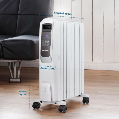 RADIADOR ACEITE GRUNKEL RAC-10 PIROS DIGITAL 2500W