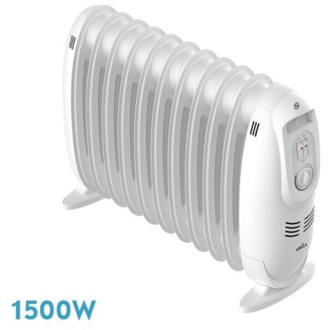 Radiador Aceite Irlanda 1500w Blanco 3potencias Termostato Reg. 11elementos Protec.segurid.asa 38,2x51x18cm