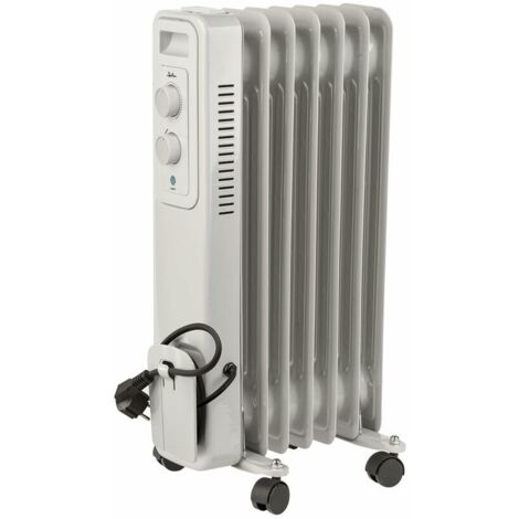 RADIADOR ACEITE JATA 1500W 7 ELEMENTOS BLANCO
