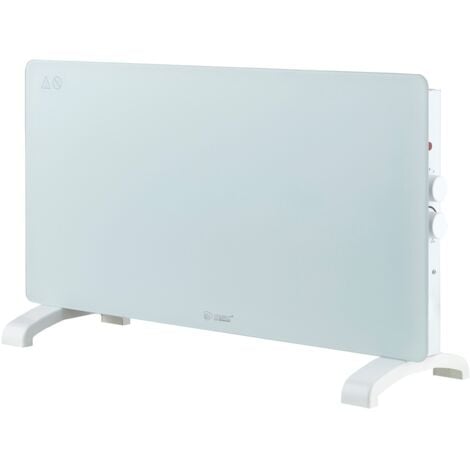 GSC Radiador convector de cristal Zanthus - Blanco