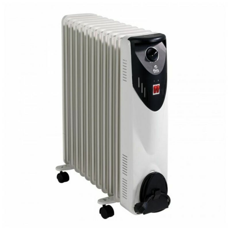 

Radiador de Aceite (11 cuerpos) Grupo FM 201274 2500W Blanco 2500 W 1000 W/1500 W/2500 W