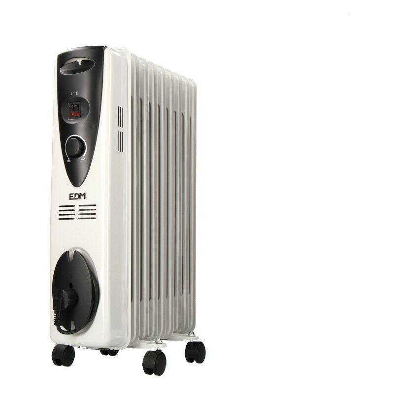 

Radiador de aceite con 9 elementos 2000W EDM - Negro/Gris