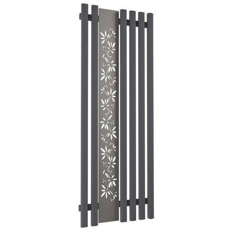 Radiador de agua caliente FLOWER grafito en varias dimensiones - Dimensiones: 1400x600 mm