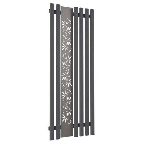 Radiador de agua caliente FLOWER grafito en varias dimensiones - Dimensiones: 1600x600 mm