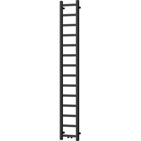 Radiador de ba帽o Mexen Bolt 1800 x 300 mm, 351 W, negro - W126-1800-300-00-70