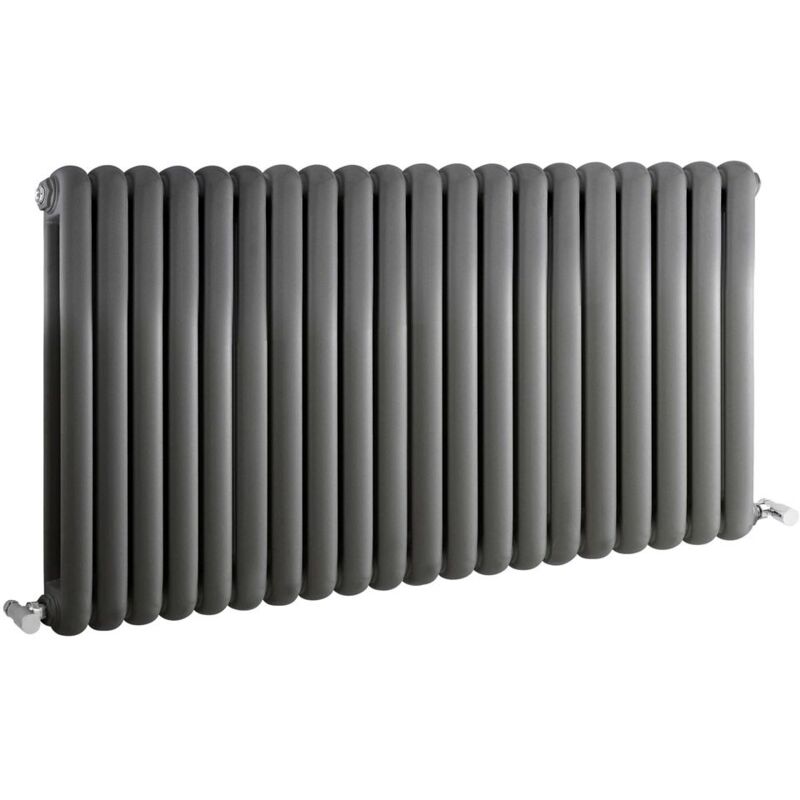 

Radiador de Diseño Horizontal Doble Tradicional - Antracita - 635mm x 1223mm x 80mm - 2082 Vatios - Saffre