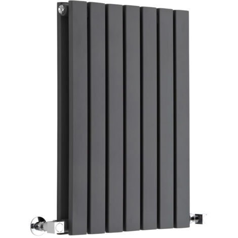 Radiador de Diseño Horizontal Doble - Antracita - 635mm x 420mm x 71mm - 653 Vatios - Sloane
