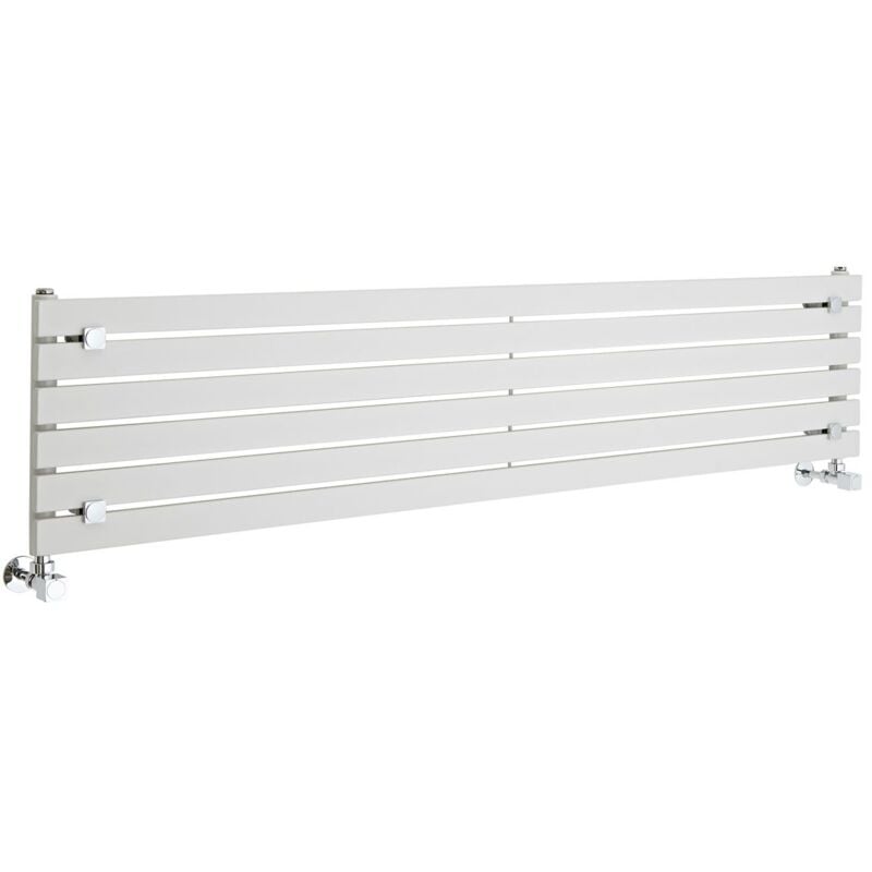 

Sloane Radiador de Diseño Moderno Horizontal - Radiador con Acabado Blanco - Diseño de Columna Plana - 773W - 354 x 1600mm - Hudson Reed