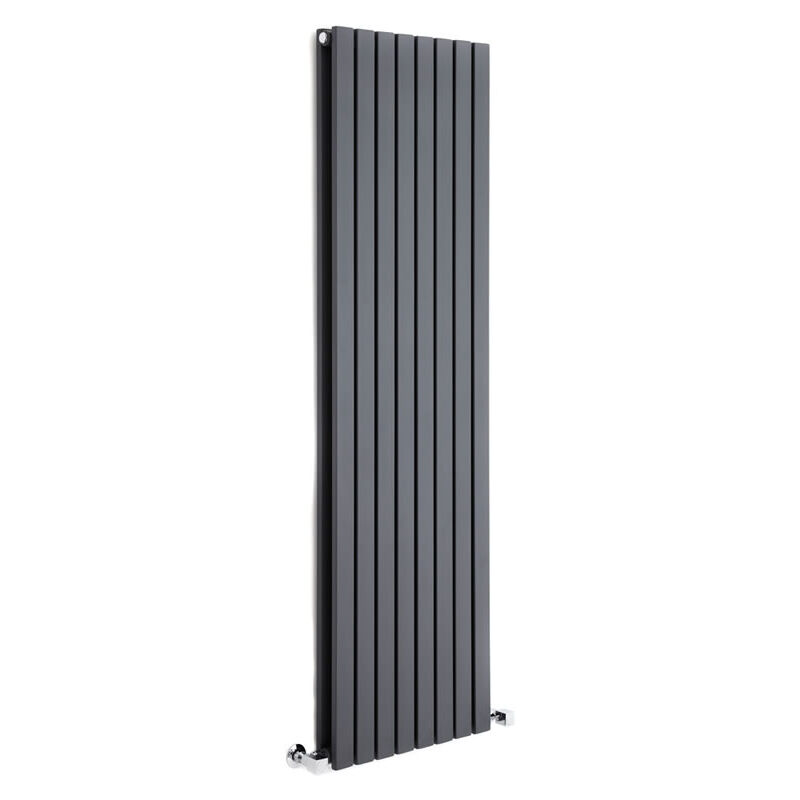 

Radiador de Diseño Vertical Doble - Antracita - 1600mm x 472mm x 72mm - 1590 Vatios - Sloane