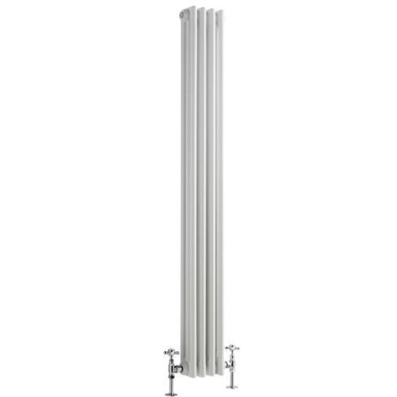 

Regent Radiador de Diseño Vertical en Estilo de Hierro Fundido - Radiador Con Acabado Blanco -Columnas 3 x 4 - 694W - 1500 x 200 x 100mm