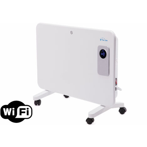 Radiador digital de Aluminio con Control WiFi por App de móvil o tablet. Pared o Suelo Apto para baño SMART WIFI RADIATOR