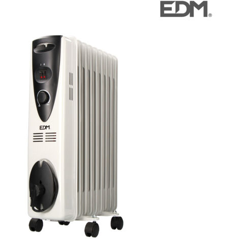 Radiador EDM - radiador de aceite - 2000W - 45x16,5x66cm - 07122