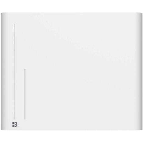 Radiador eléctrico fijo de inercia seca cerámica 1000W Bestherm Alba horizontal blanco (sin enchufe)