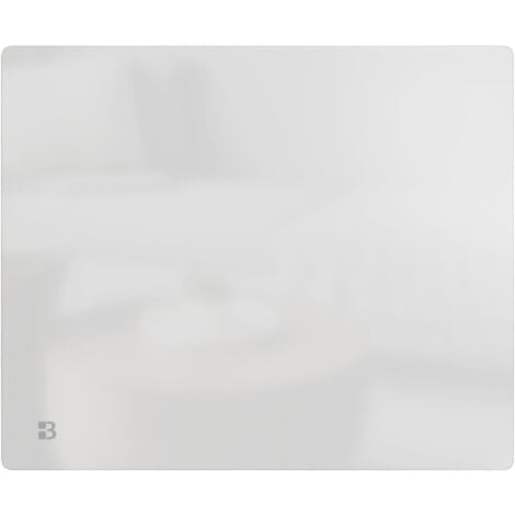 Radiador eléctrico fijo de inercia seca con cerámica y fachada de vidrio 1000 W Bestherm IRIS horizontal blanco