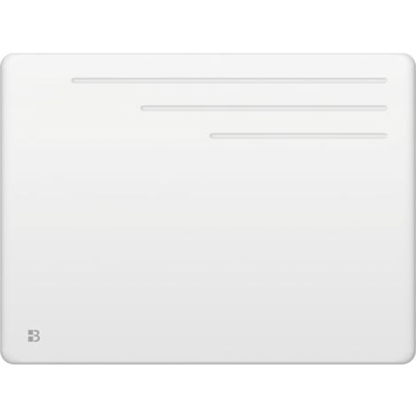 Radiador eléctrico fijo horizontal de hierro fundido por inercia seca Bestherm MOTU de 1000 W, blanco (sin enchufe)