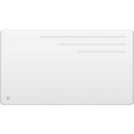 Radiador eléctrico fijo horizontal de hierro fundido por inercia seca Bestherm MOTU de 1500 W, blanco