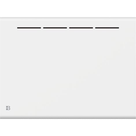Radiador eléctrico horizontal cerámico de inercia seca Bestherm ATLAS de 1000W, fijo, blanco (sin enchufe)