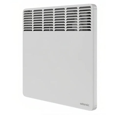 Radiador eléctrico horizontal F617 de 500 W, caja digital programable, blanco